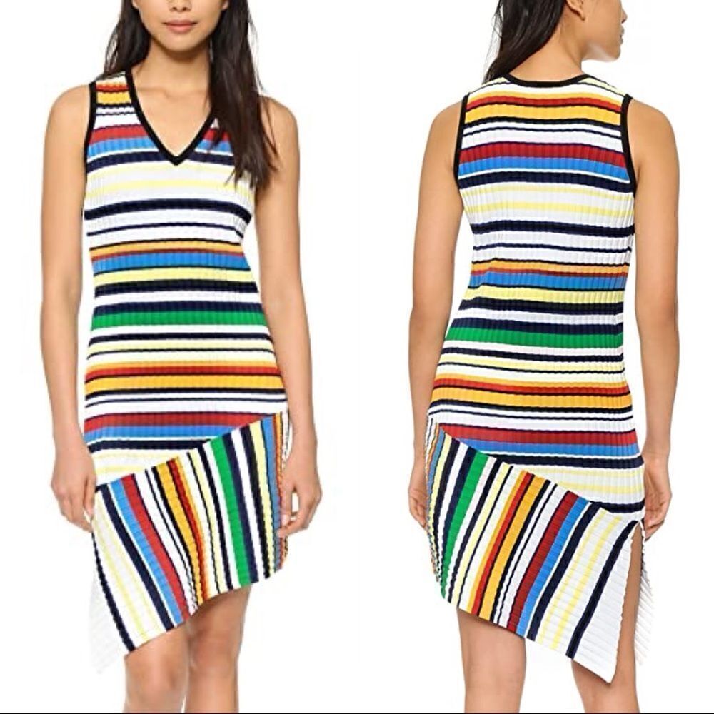Milly Striped Vneck Dress - Picture 11 of 11